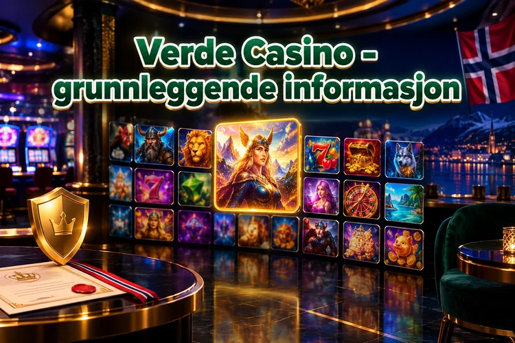 Verde Casino - grunnleggende informasjon